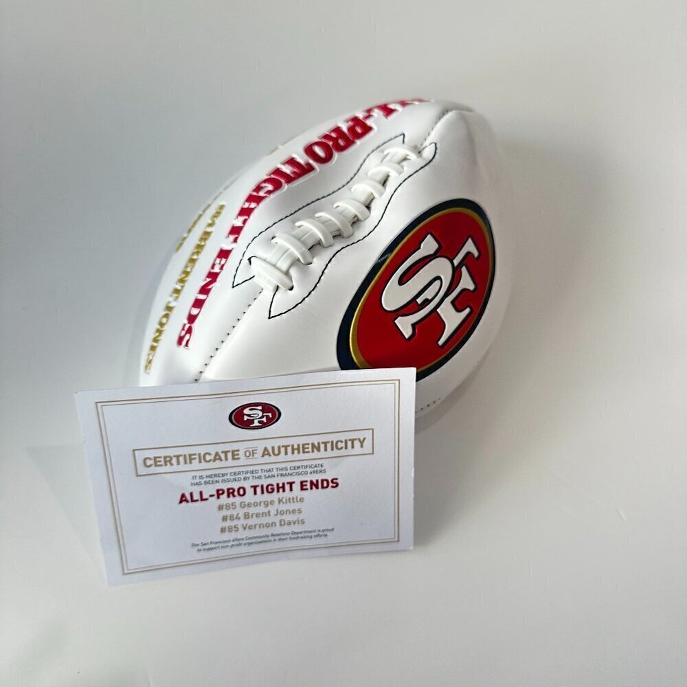 San Francisco 49ers Full Size Autographed Signed Football